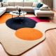 Handcrafted Organic Circle Abstract Living Room Rug